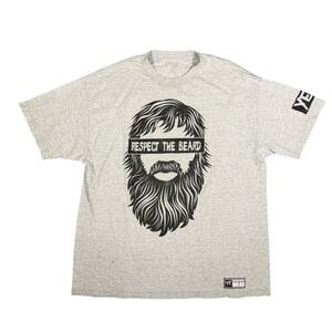 WWE Daniel Bryan Respect The Beard Gray T-Shirt Wrestling Fan Tee
